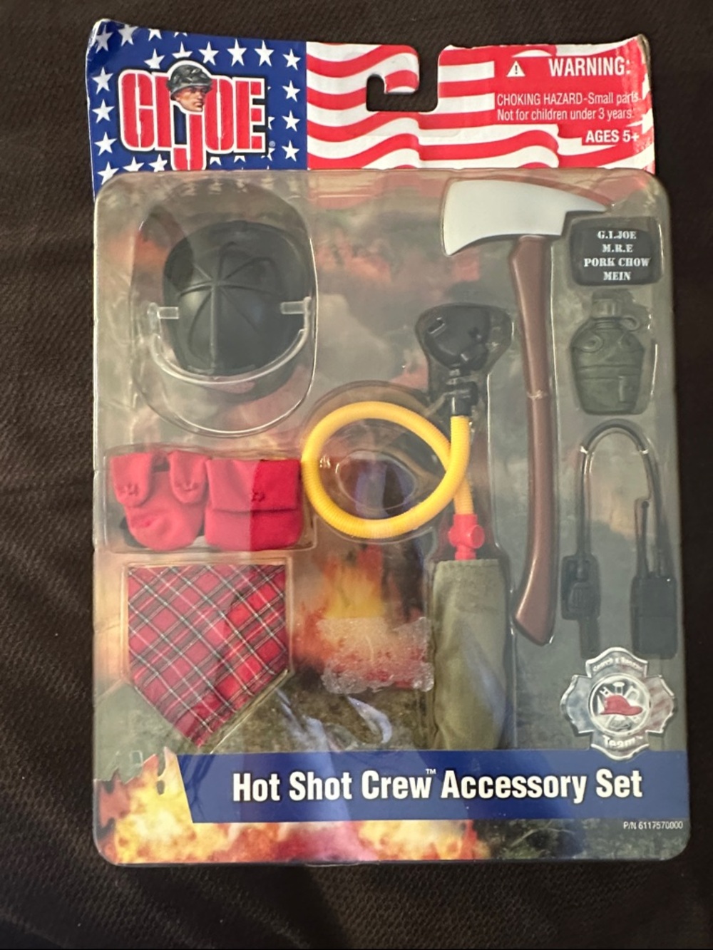 Vintage 2002 Hot Shot Crew Accessory Set - Black/Red/Yellow Accessories